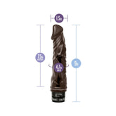 Dr. Skin - Cock Vibe 6 - 8.75 in Vibrating Dong - Chocolate